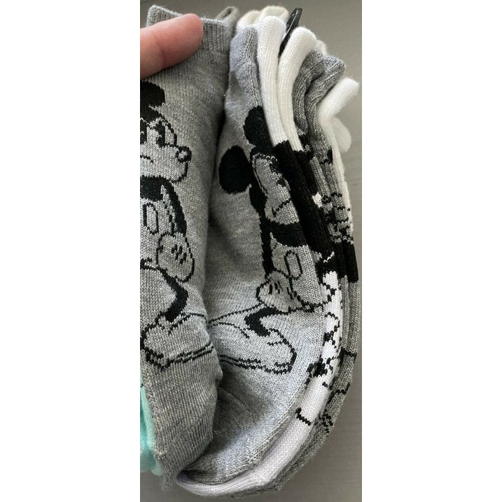 Disney Mickey Mouse No-Show Socks Size 4-10 5pairs