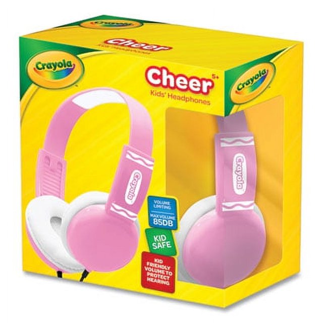 Binney & Smith - Crayola MIGCHPM510P Cheer Wired Headphones, Pink