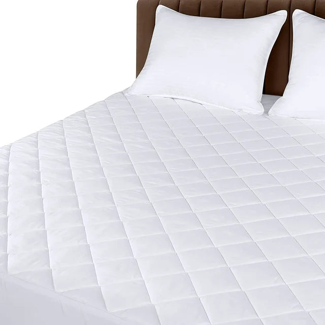 ultimate shield quilted mattress pad Full Size White