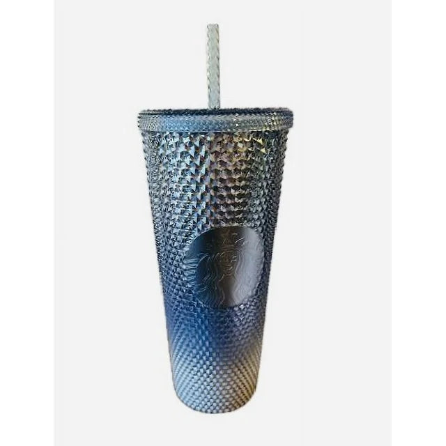 2023 Starbuck Winter Blue Silver Gradient Ombre Icicle Tumbler Venti 24oz