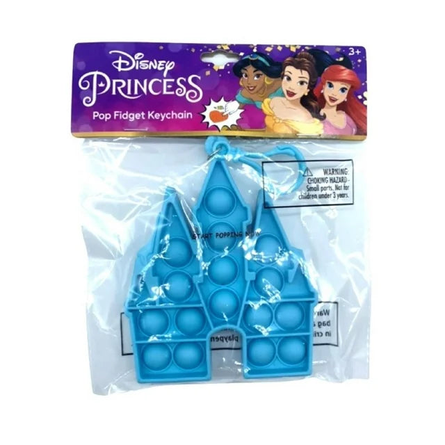 Disney Princess Castle Fidget Toy Keychain, 2-Pack