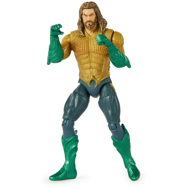 Aquaman 4" Action Figure - Articulated, 2 Accessories & Movie-Inspired