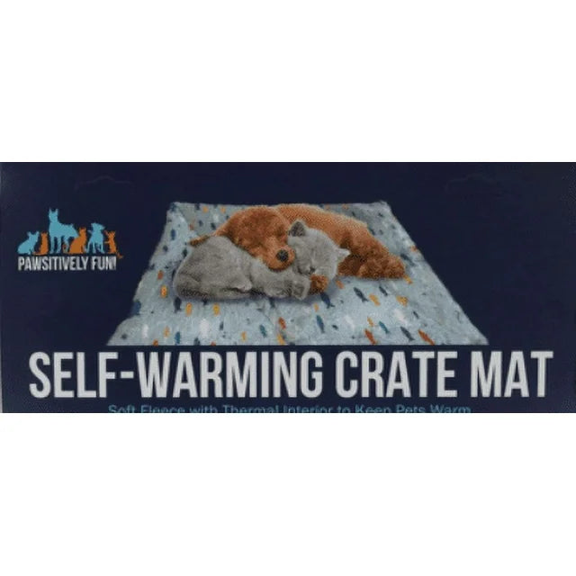 Pawsitively Fun Self-Warming Crate Mat Pink