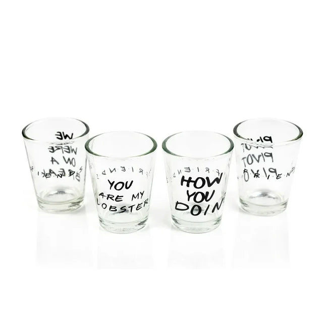 Friends 49084 Shot Glass Set, Clear - Pack of 4