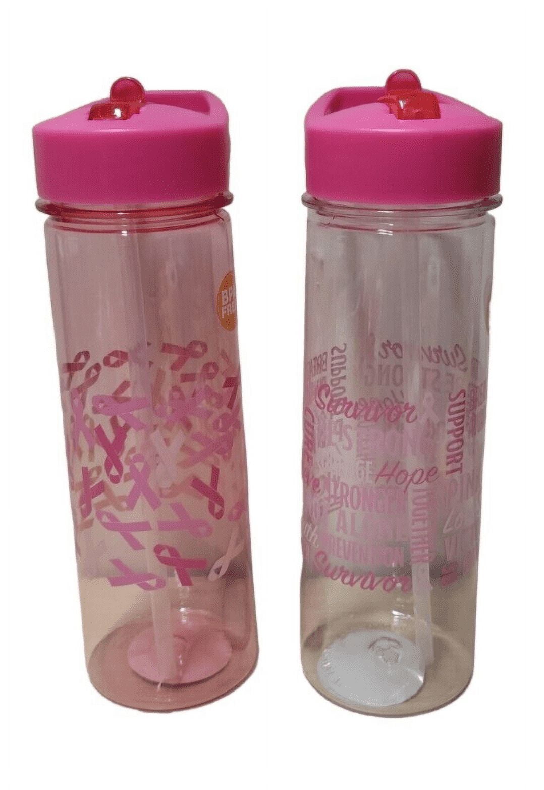 Breast Cancer Awarness. Pink Water Bottles .24 Fl. oz. 2pk