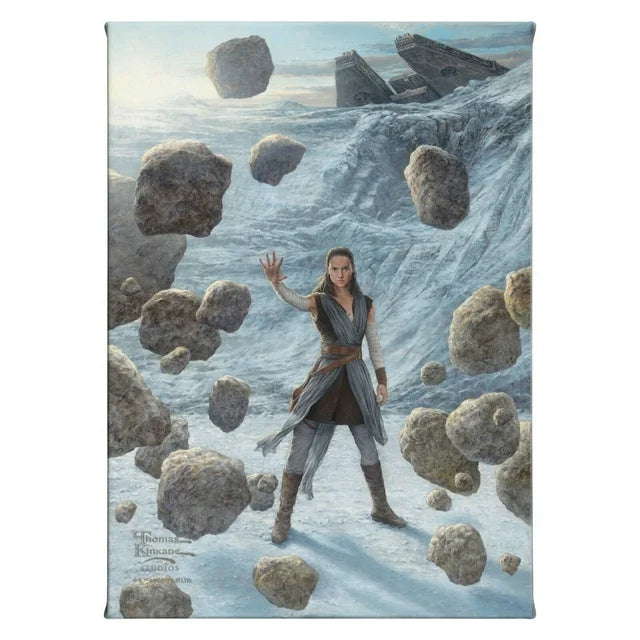 Thomas Kinkade Studios Star Wars Rey of Hope 14 x 10 Canvas Wrap