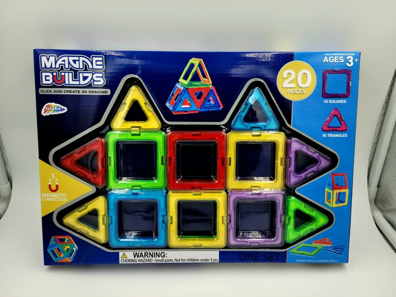 Magnet Builds 3D Design Click And Create 20 pcs set New