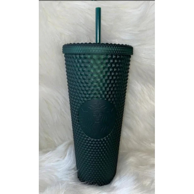 Starbucks Dark Green Jelly Studded Tumbler 24oz Venti