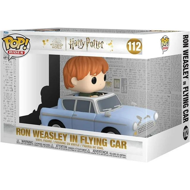 Funko Pop! Ride Super Deluxe: Harry Potter Chamber of Secrets 20th Anniversary - Ron with Car Vinyl Figure