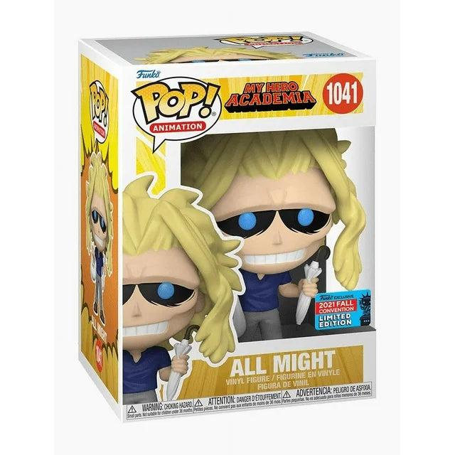 Funko Pop! My Hero Academia: All Might 2021 NYCC Exclusive #1041 + Protector