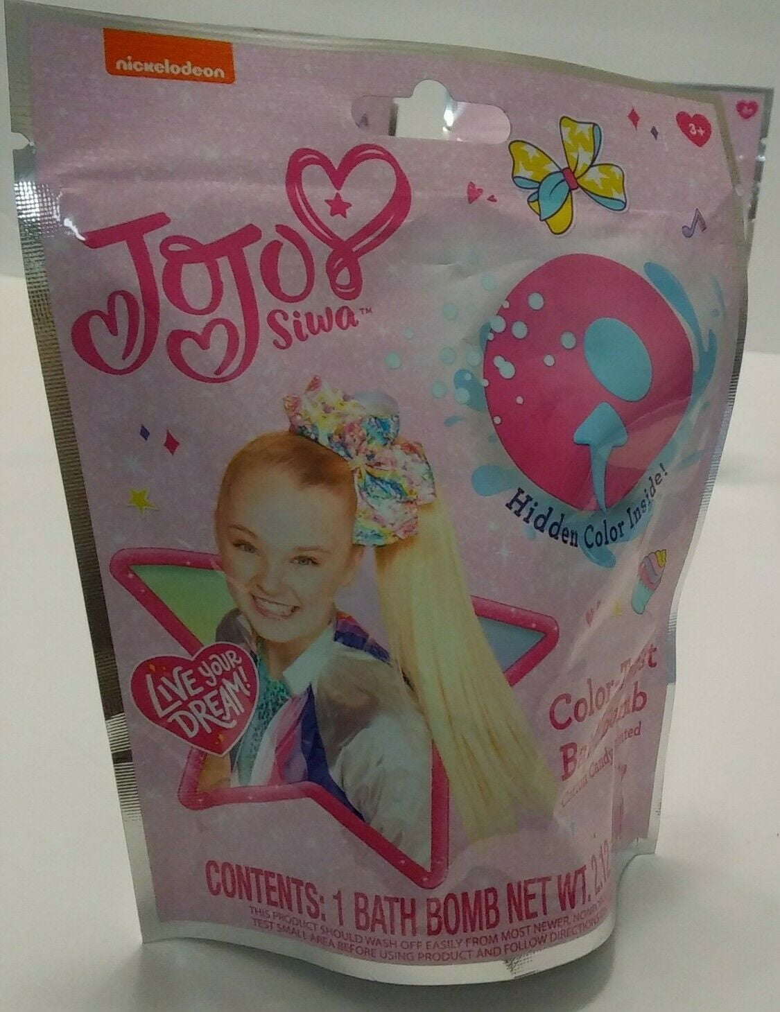 JoJo Siwa Color-Twist Bath Bomb Cotton Candy Scented