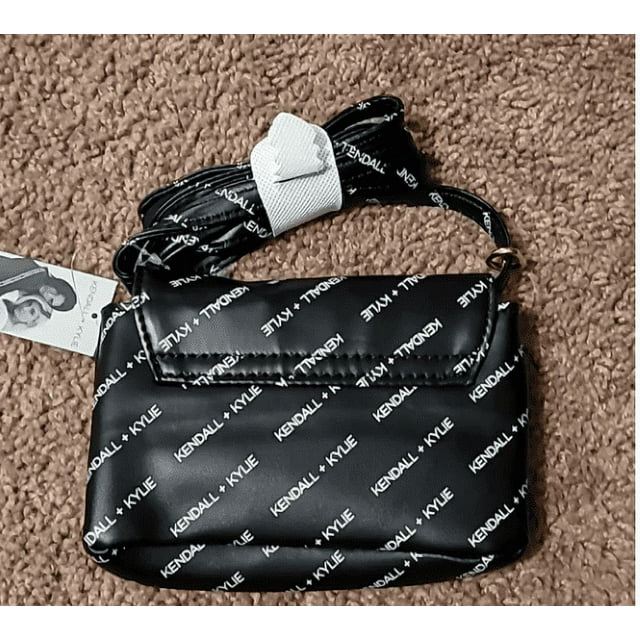 Kendall & Kylie Crossbody 5.9in Black Bag