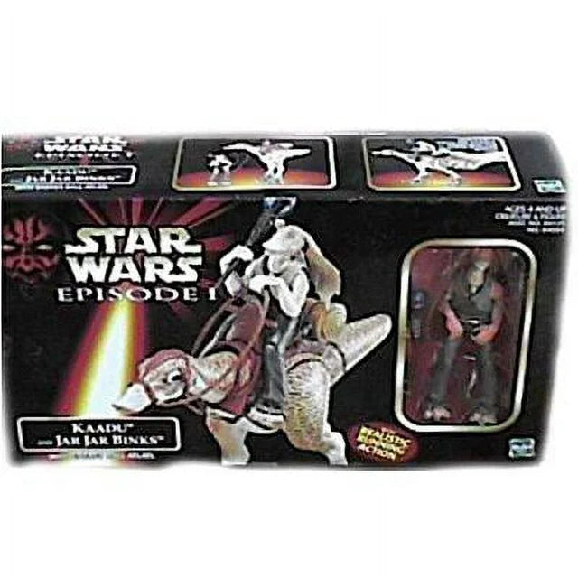 star wars kaadu and jar jar binks playset episode i