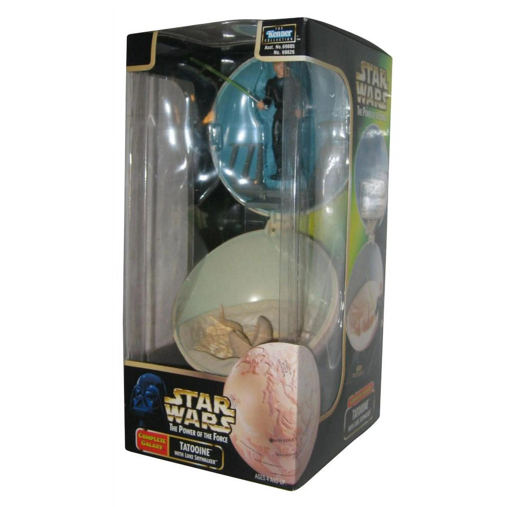 star wars - power of the force - tatooine - complete galazy series - with luke skywalker - collectible